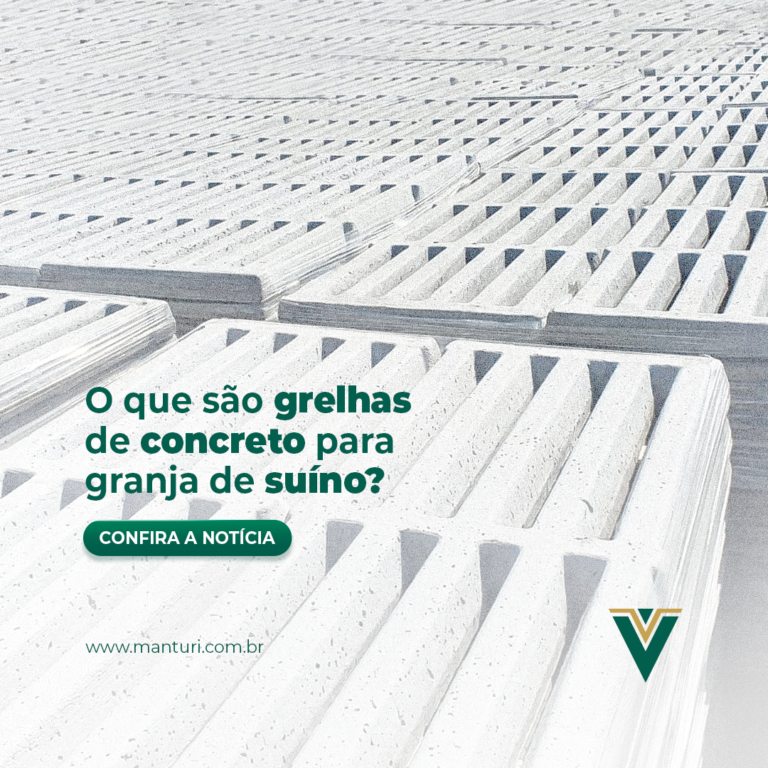 O que são grelhas de concreto para granja de suíno?